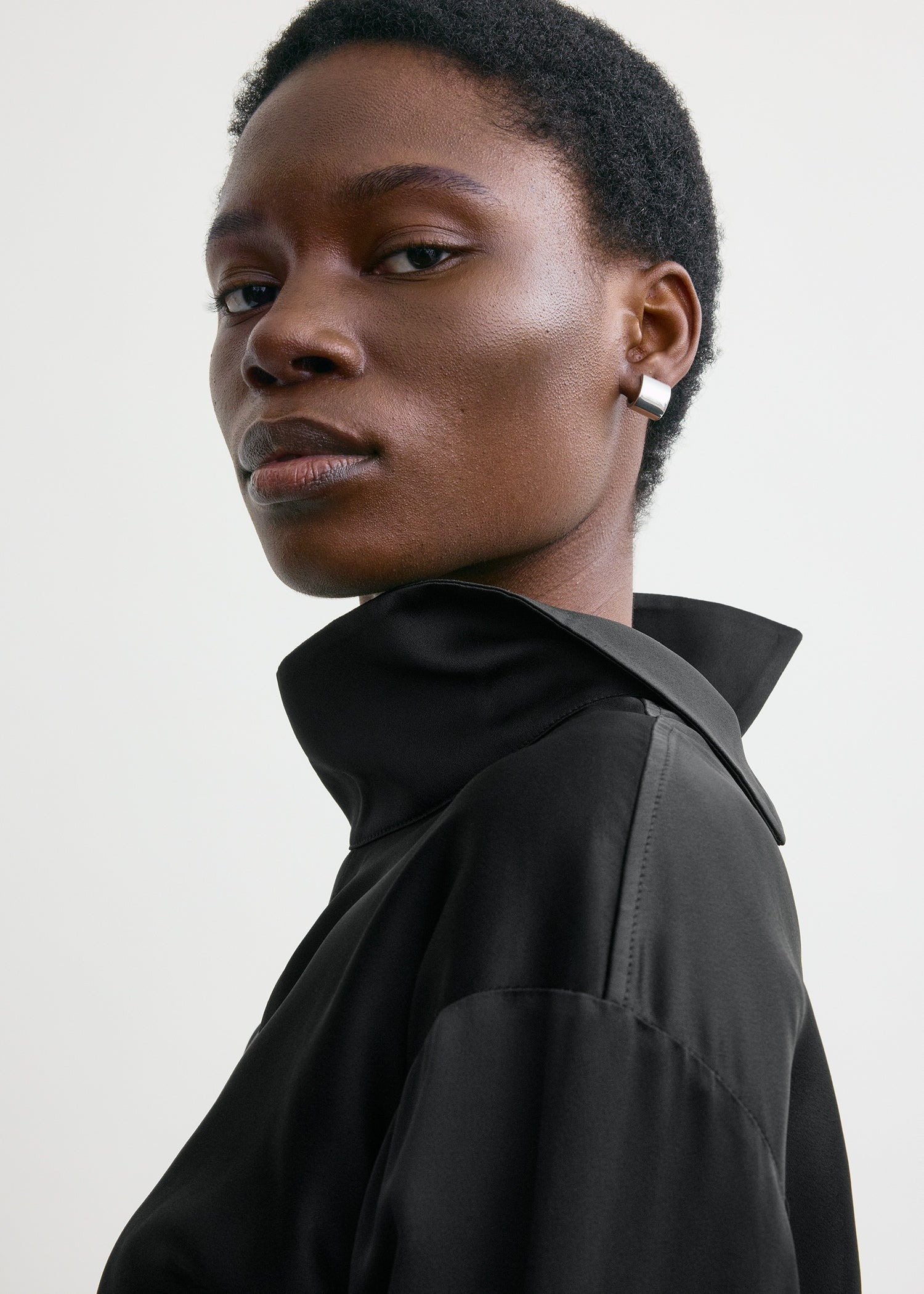 Slouch blouse black - 6