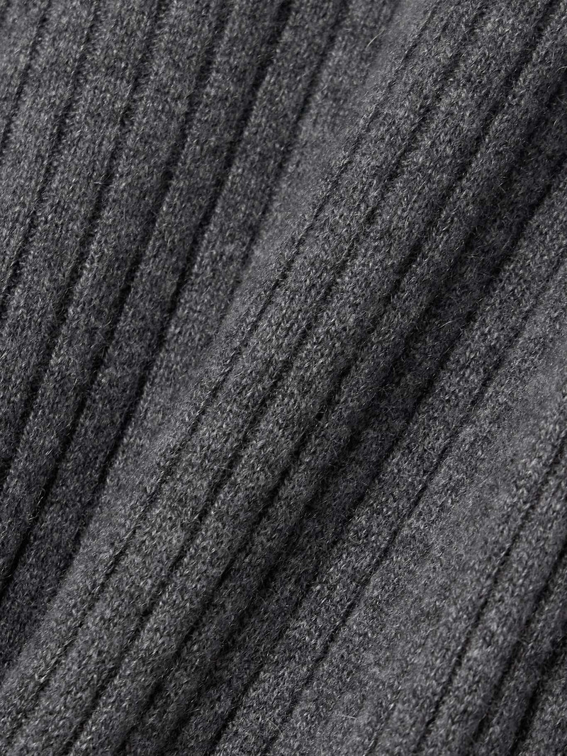 Ribbed cashmere turtleneck maxi dress 4