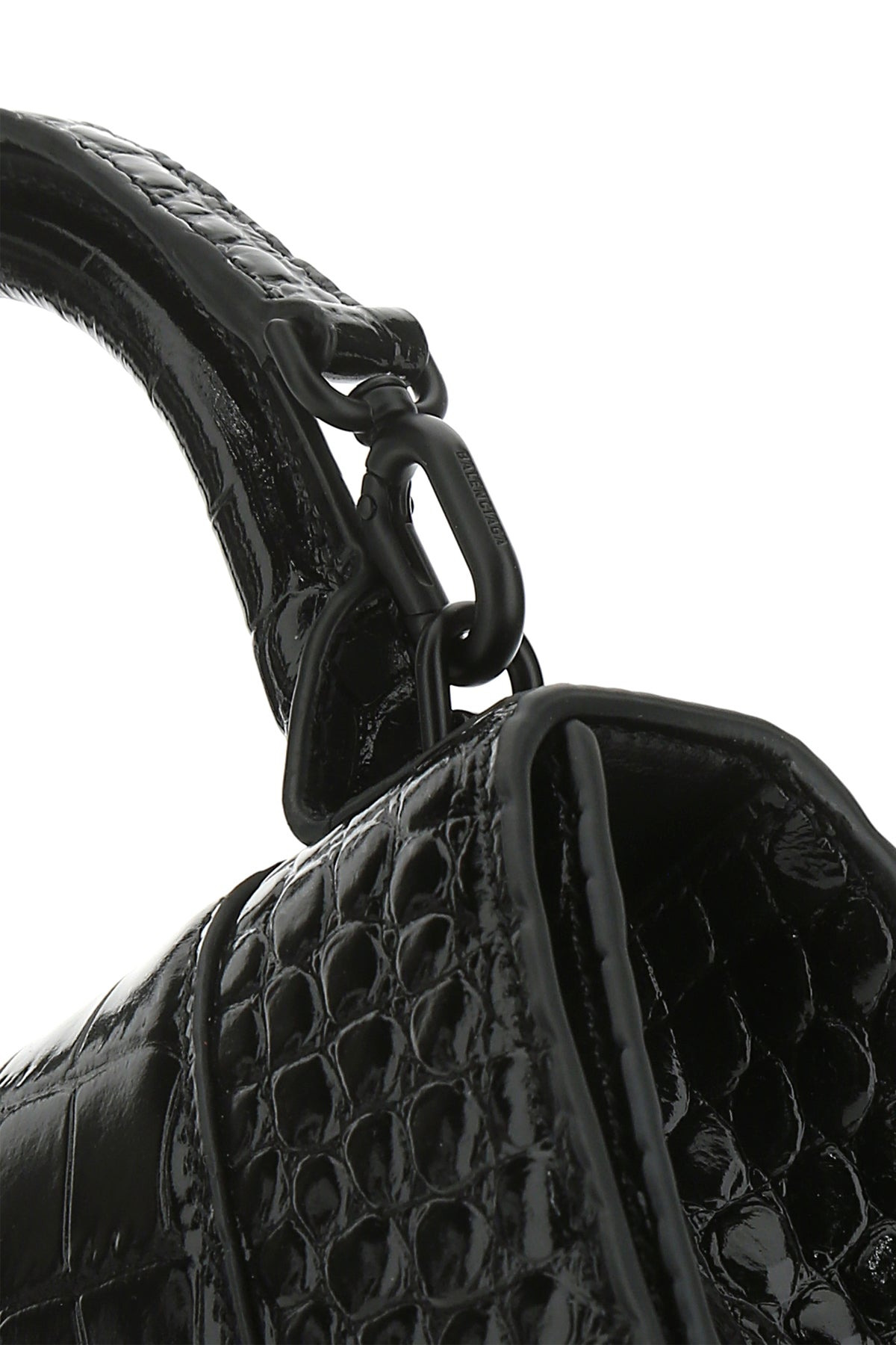 Black leather Hourglass XS handbag - 5