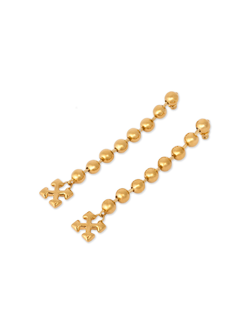 Off-White Arrow Ballchain Earrings outlook