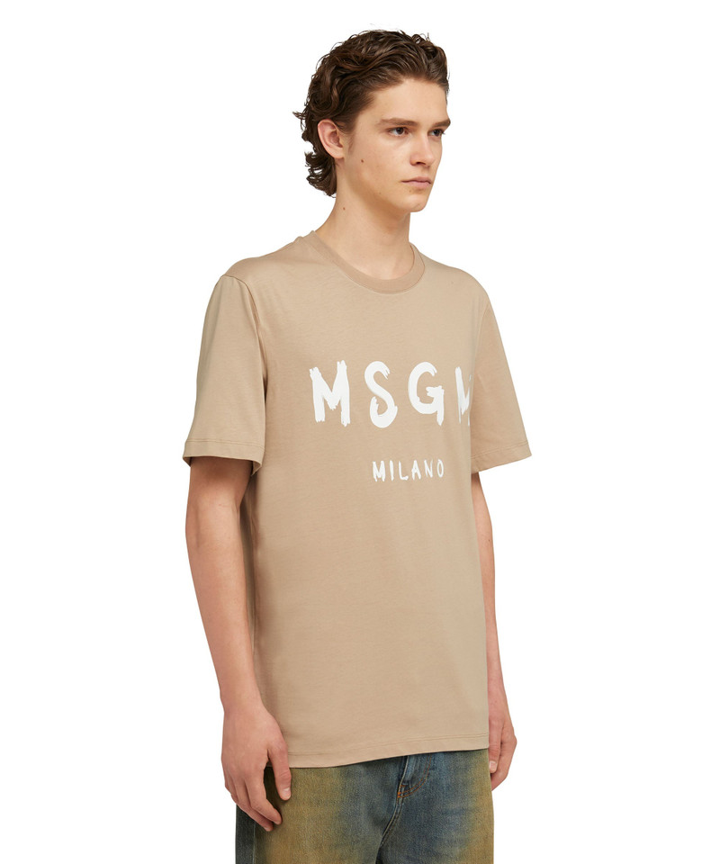 T-Shirt with brushstroke logo 4