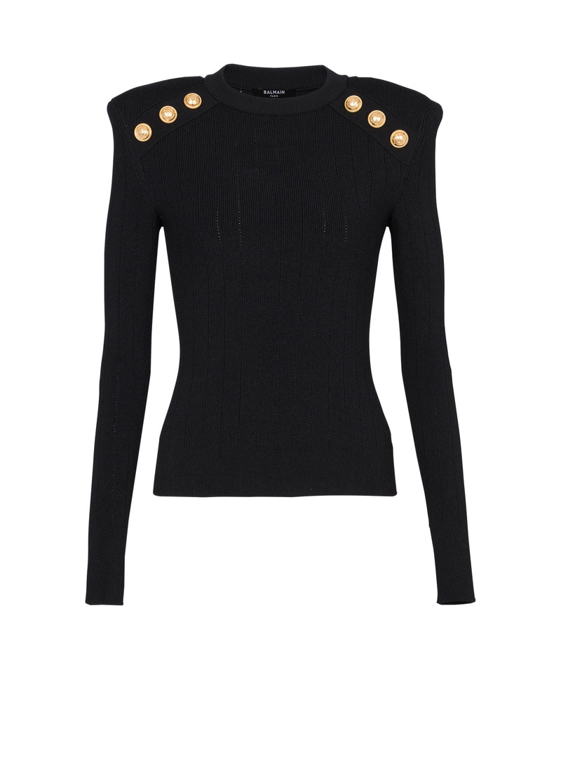 Knit jumper with button details - 1