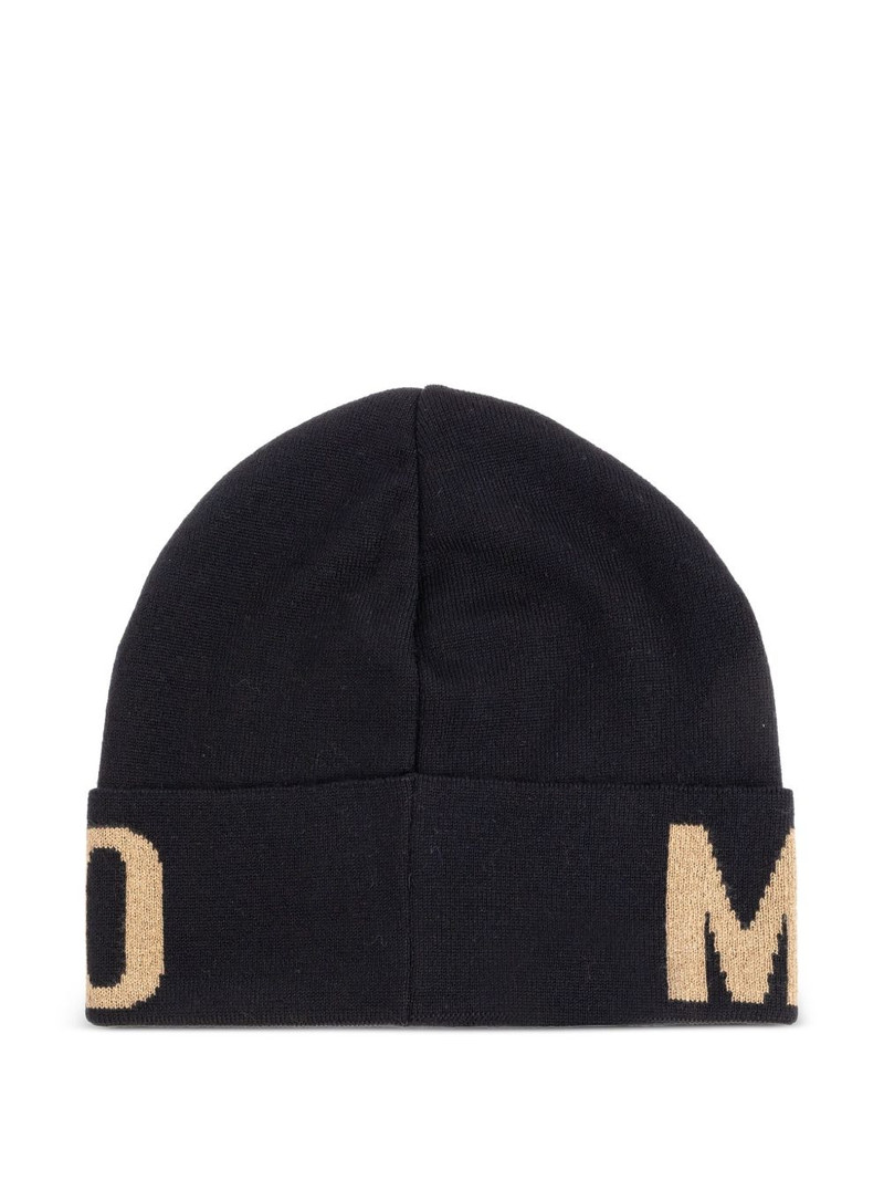 Moschino logo-detail beanie outlook