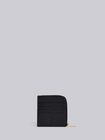 Thom Browne Vertical Intarsia Stripe Zip-around Wallet In Pebble Grain Leather outlook