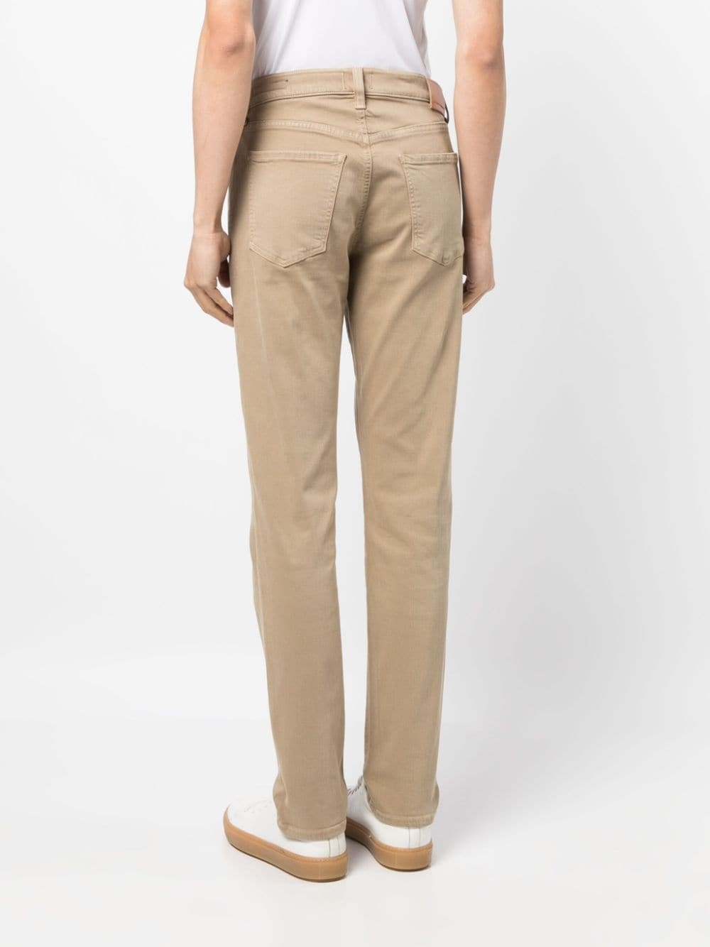 mid-rise straight-leg trousers - 4