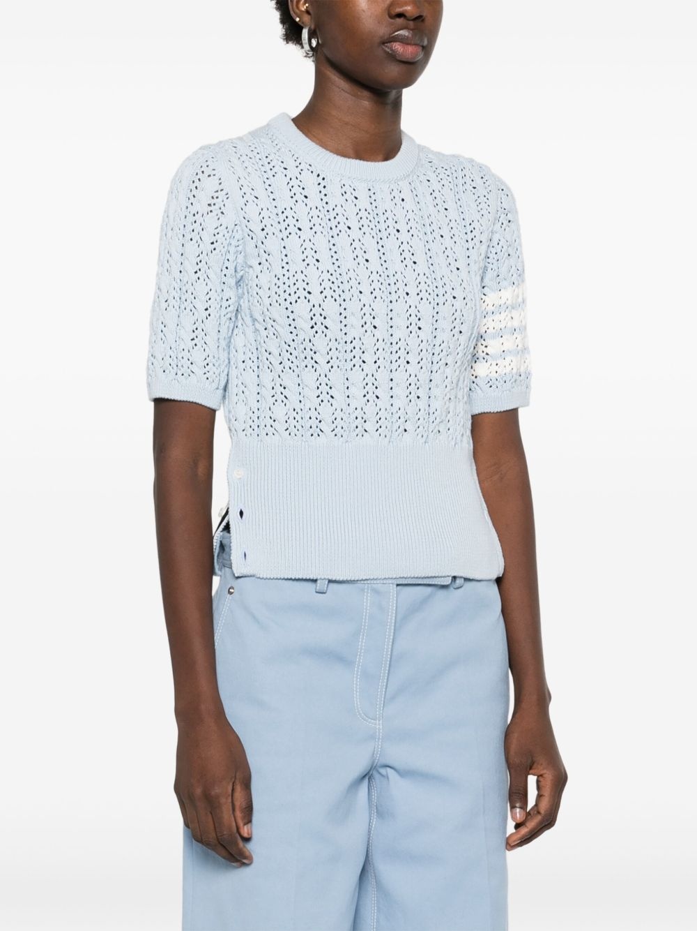 4-Bar pointelle T-shirt - 3
