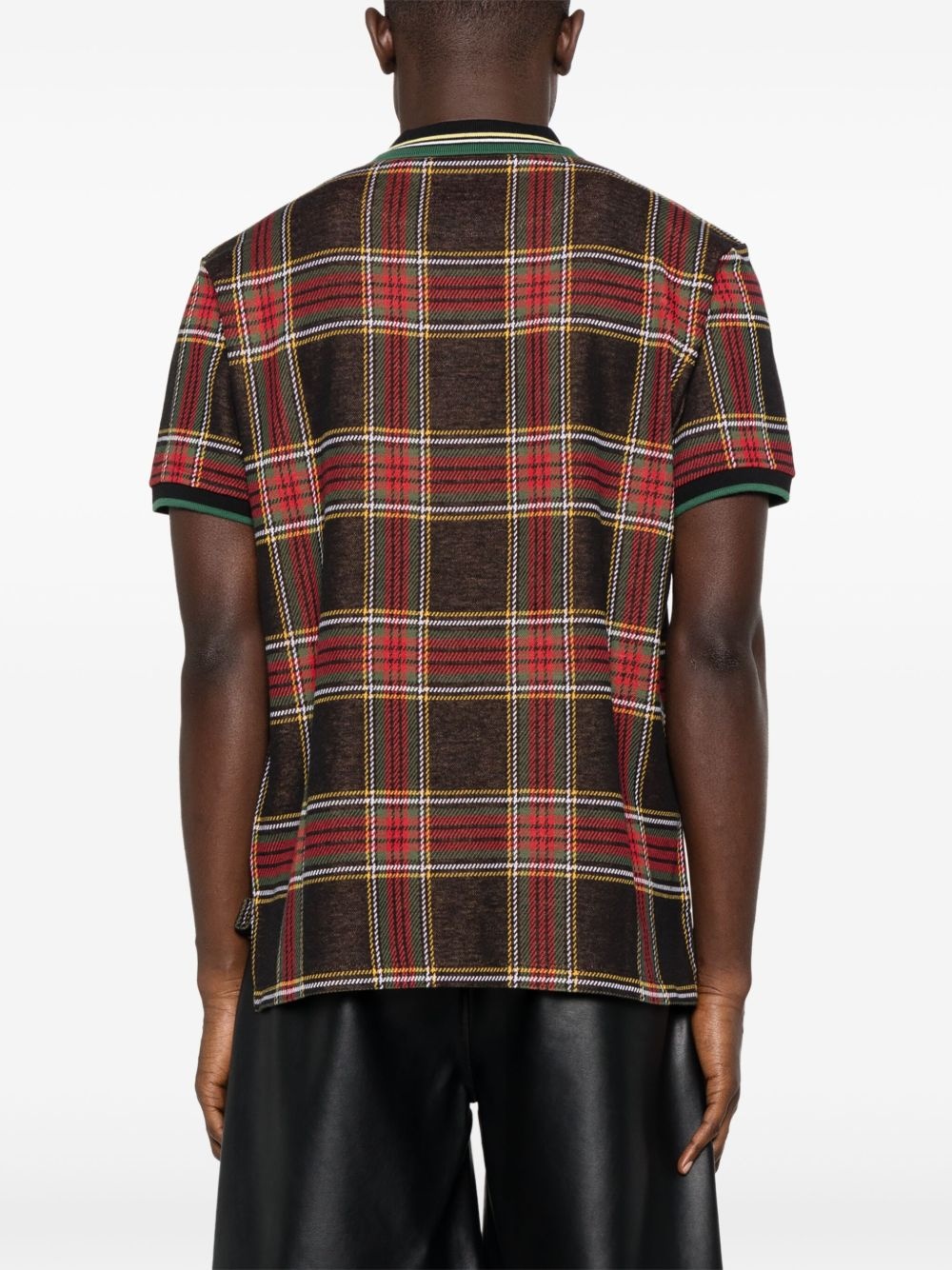 checked polo shirt - 3