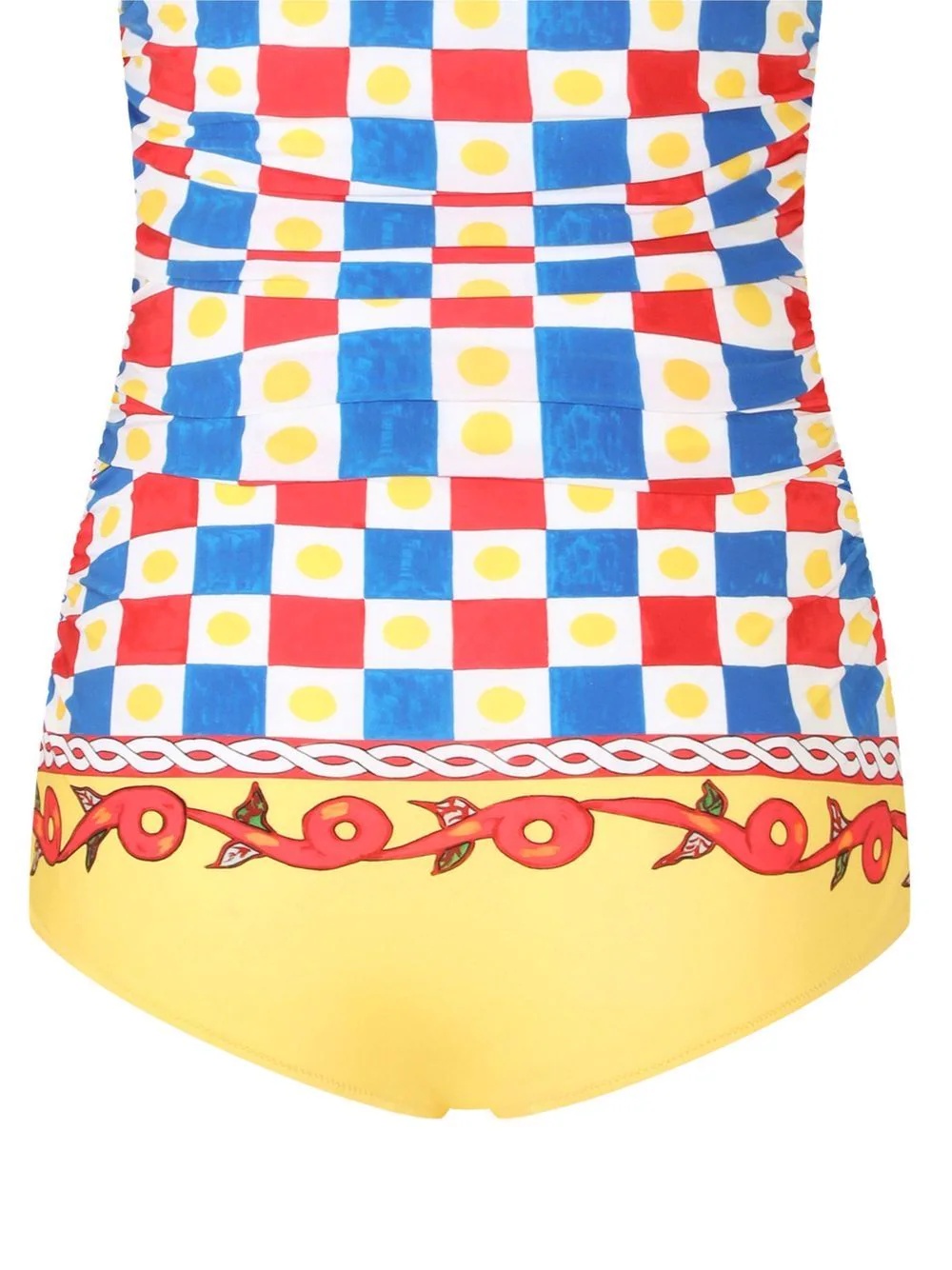 Carretto-print swimsuit - 5
