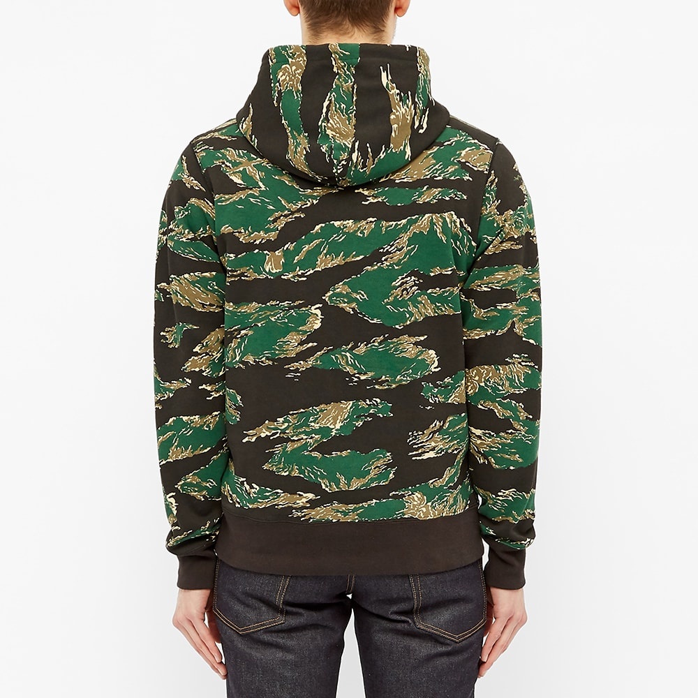 A Bathing Ape Tiger Camo College Hoody - 5