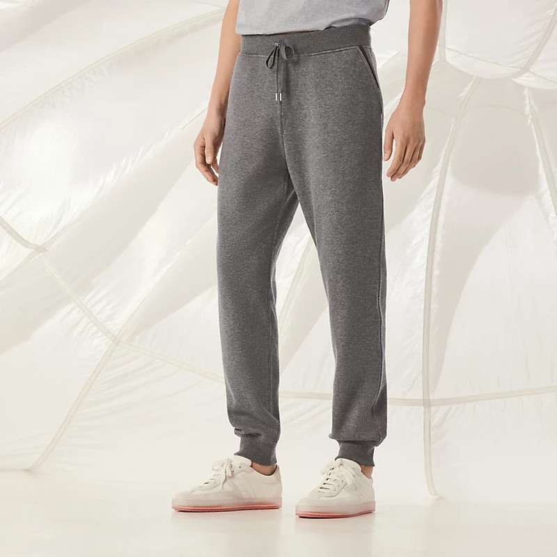 Hermès Jogging pants with leather detail outlook