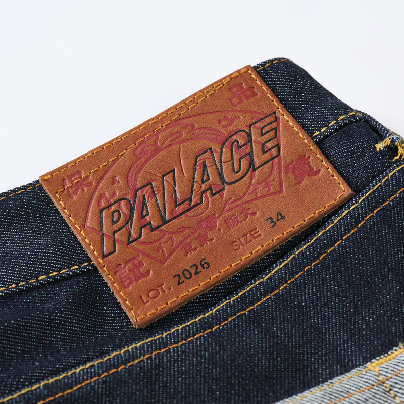 PALACE EVISU LONG DENIM SHORT INDIGO 4