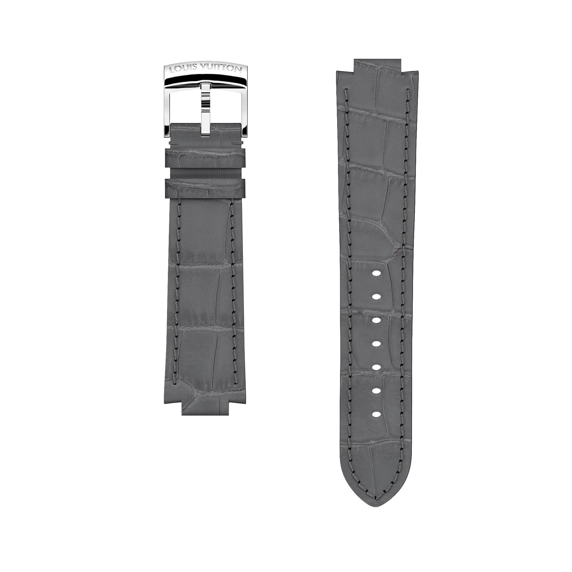 STRAP TAMBOUR ALLIGATOR GREY L/L - 1