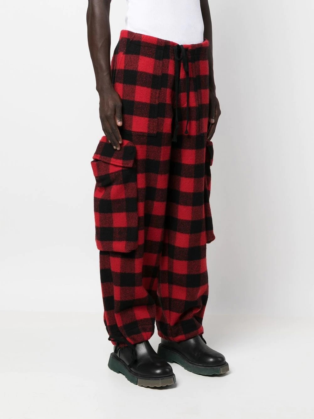 Buffalo check-print cargo pant - 4