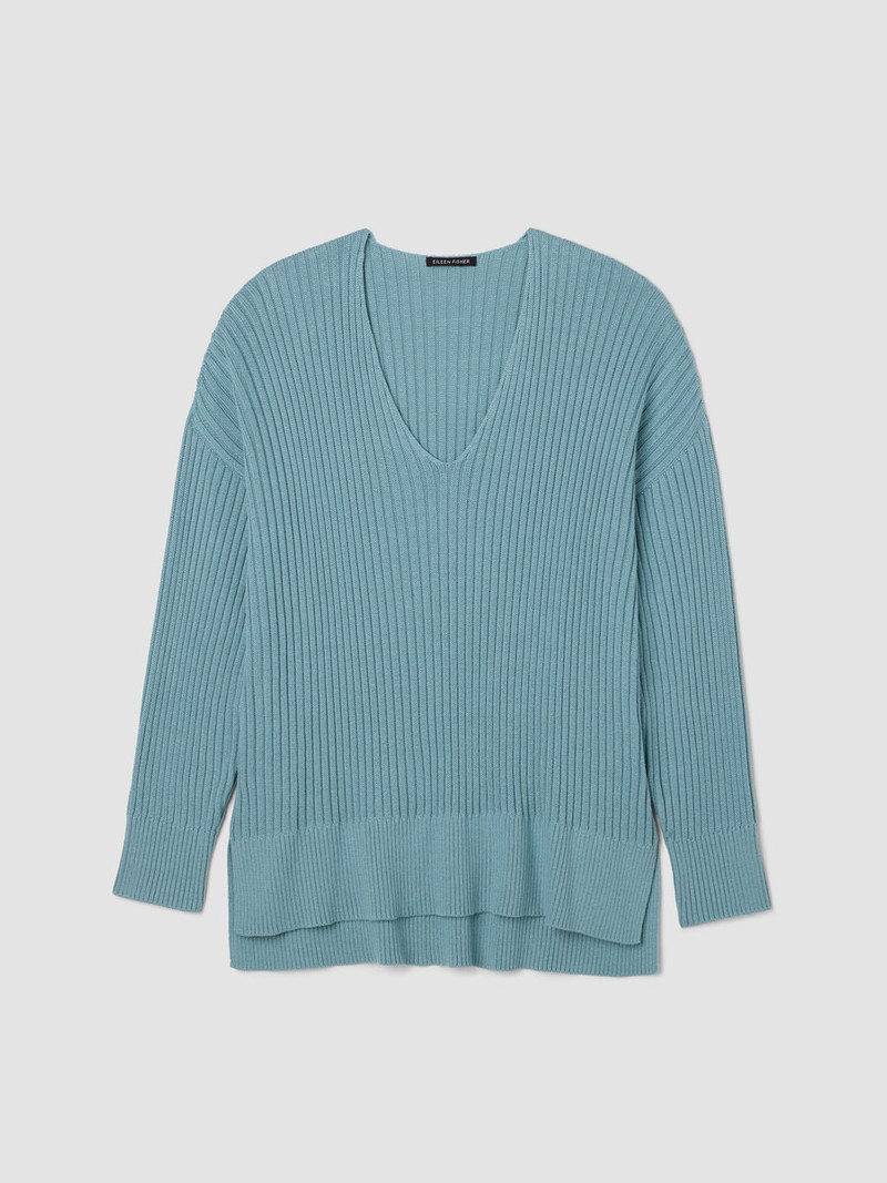 Peruvian Cotton Blend V-Neck Top 1