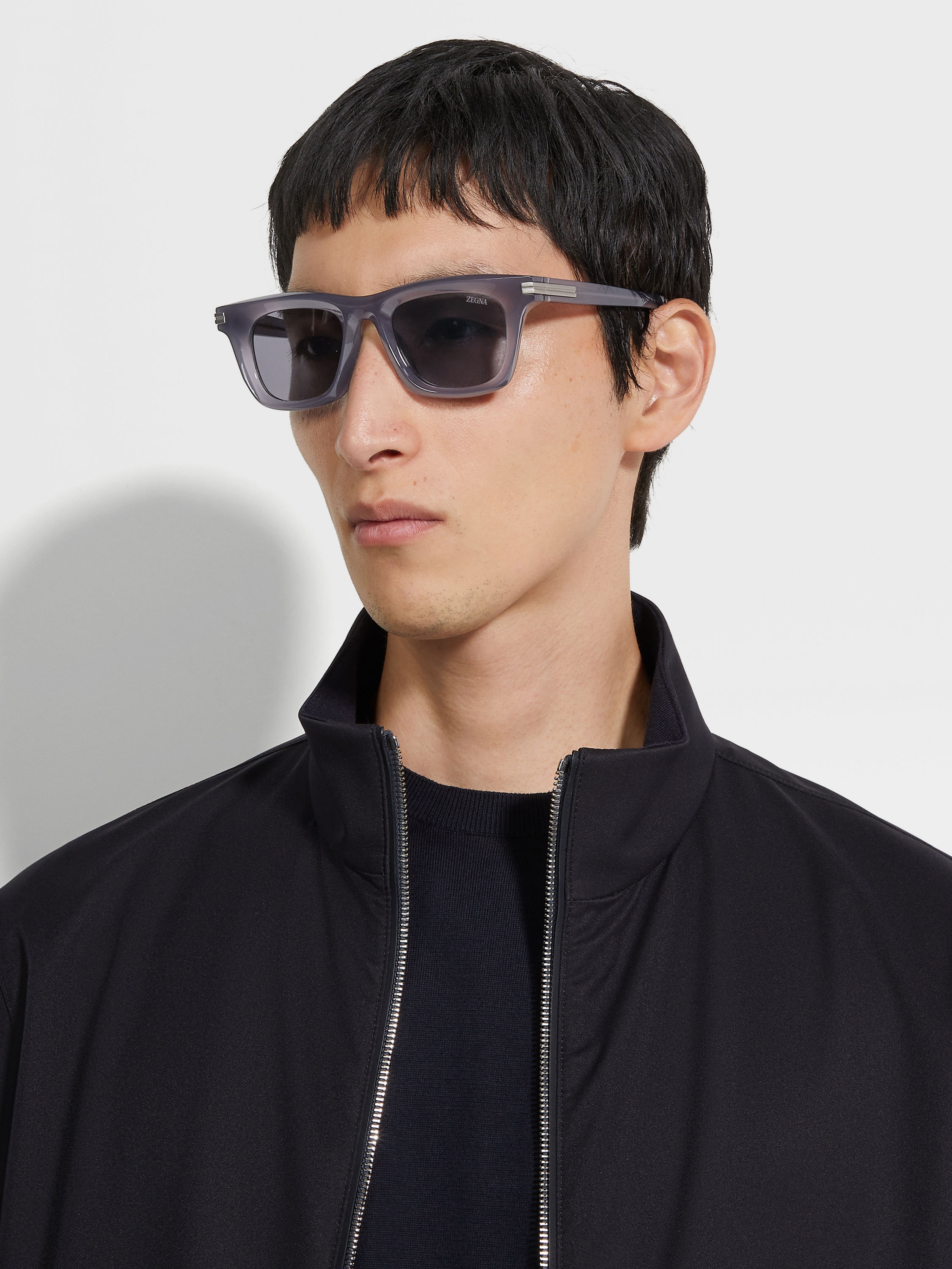 GREY ACETATE SUNGLASSES - 4