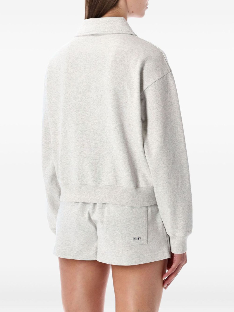 Sporty & Rich yankees-logo fleece polo top outlook