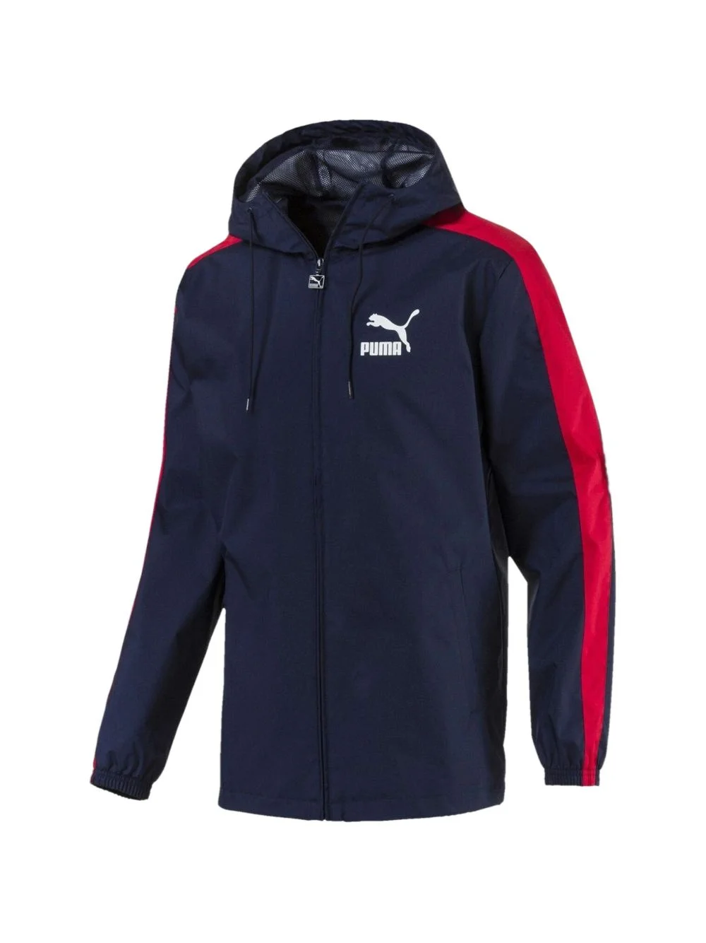 logo-print hooded jacket - 1