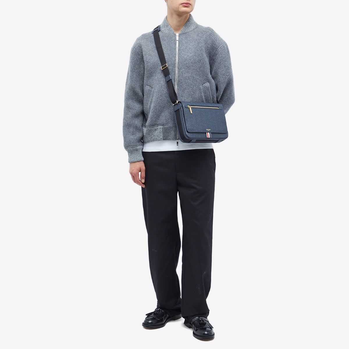 Thom Browne Thom Browne Cross Body Reporter Bag | REVERSIBLE