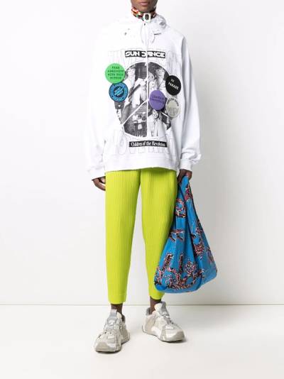 Raf Simons Sun Dance graphic-print hoodie outlook