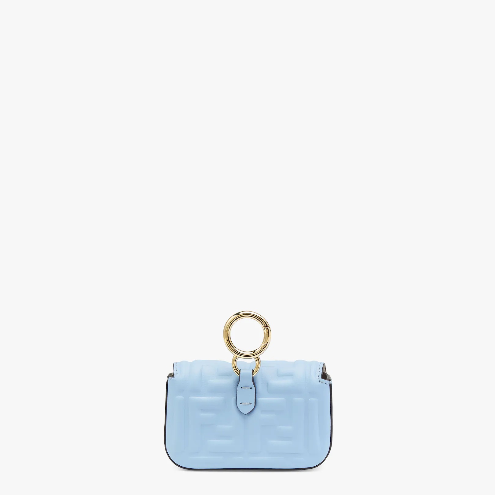 Light blue nappa leather charm - 3
