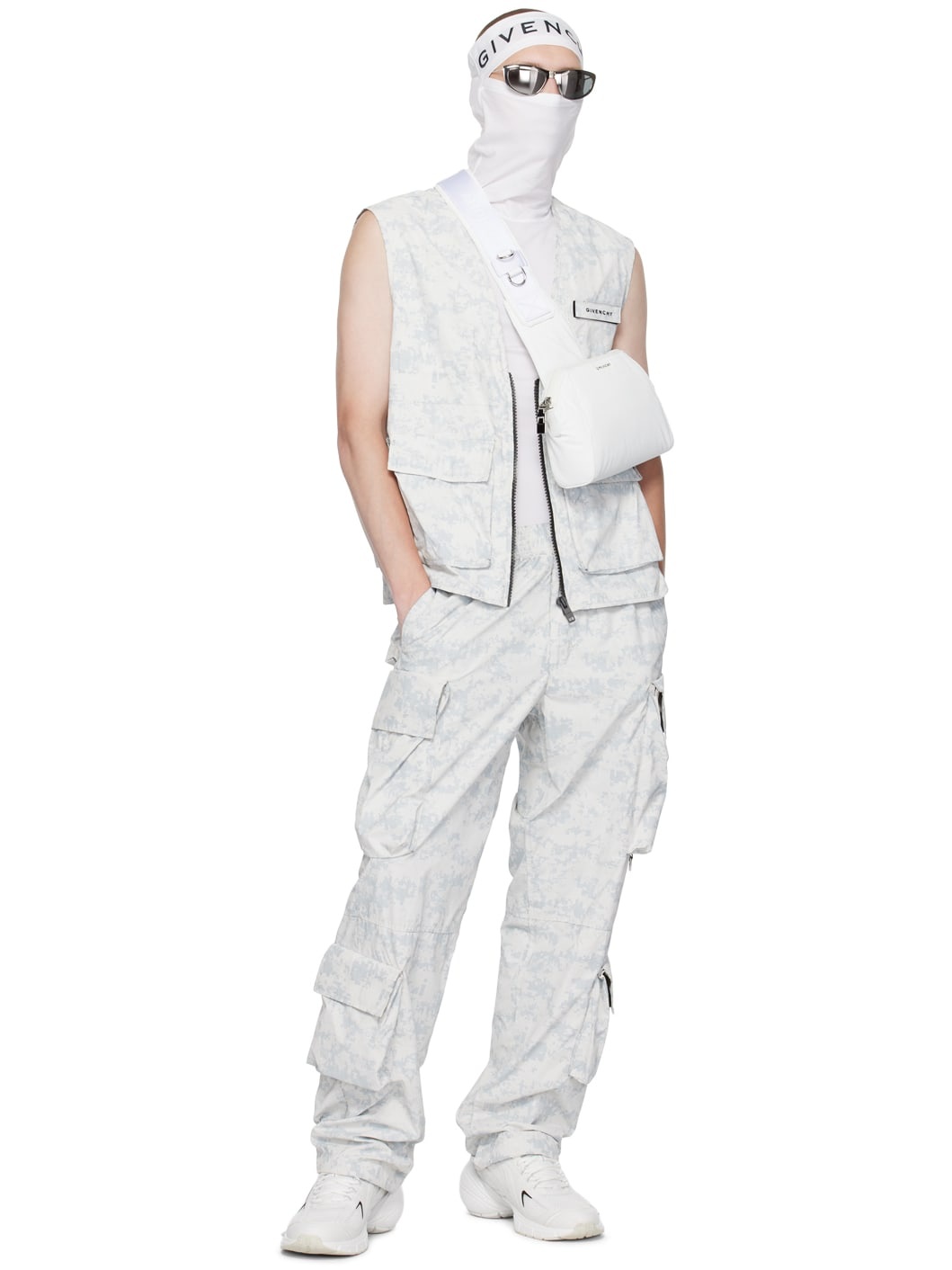 White & Gray Camo Vest - 4