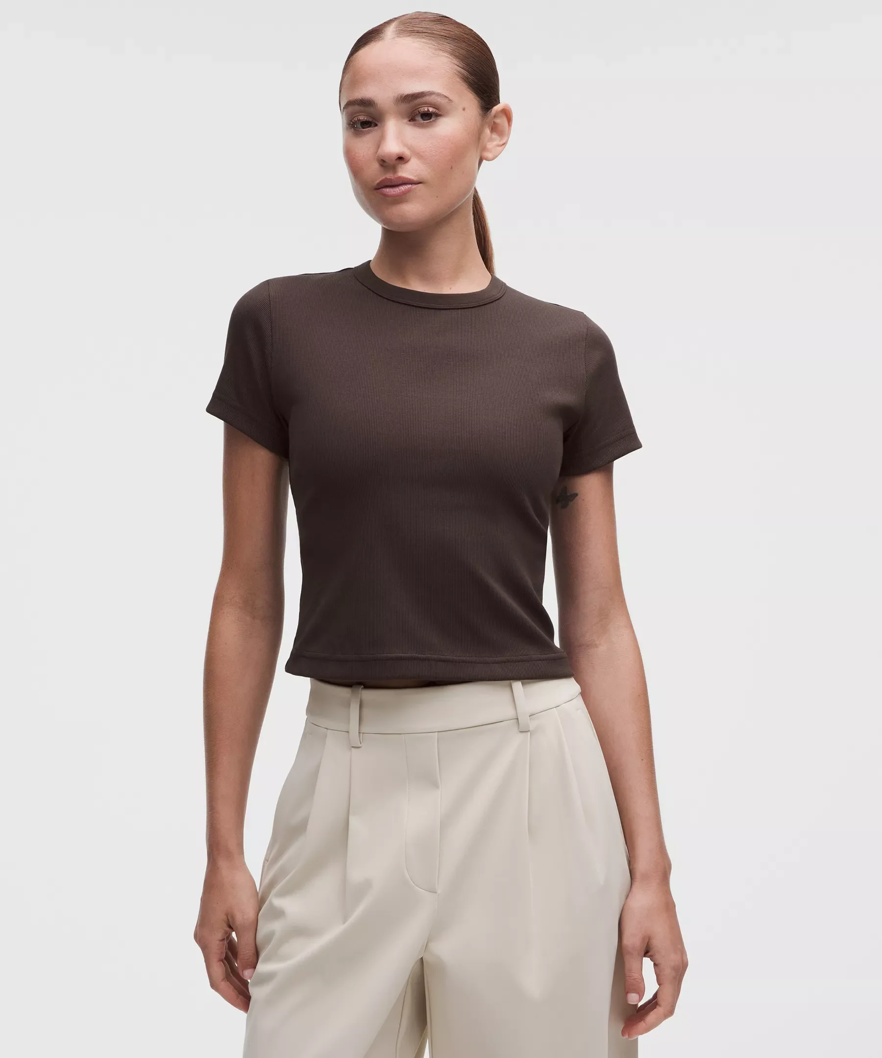 Little Ribbed Tee - 1