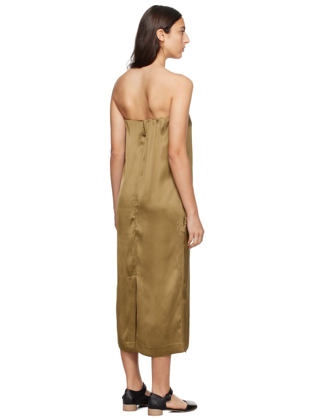 Brown Siple Midi Dress - 3