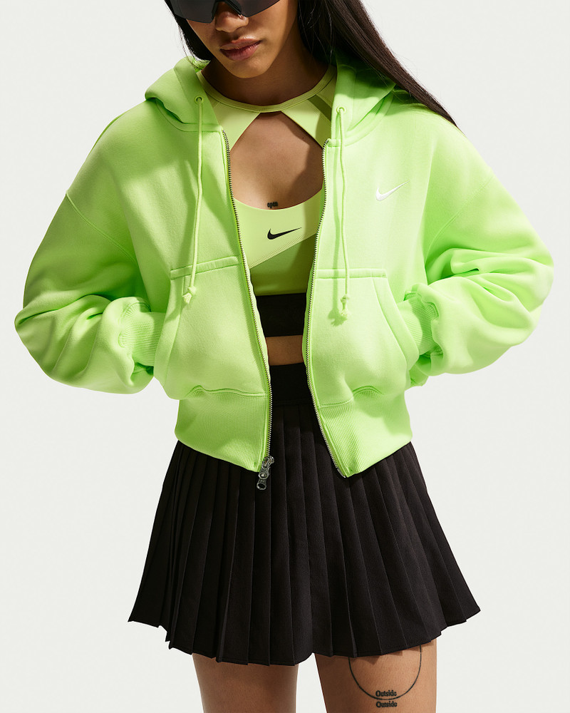 Nike Sportswear Phoenix Fleece Women's Loose Full-Zip Cropped Hoodie 3