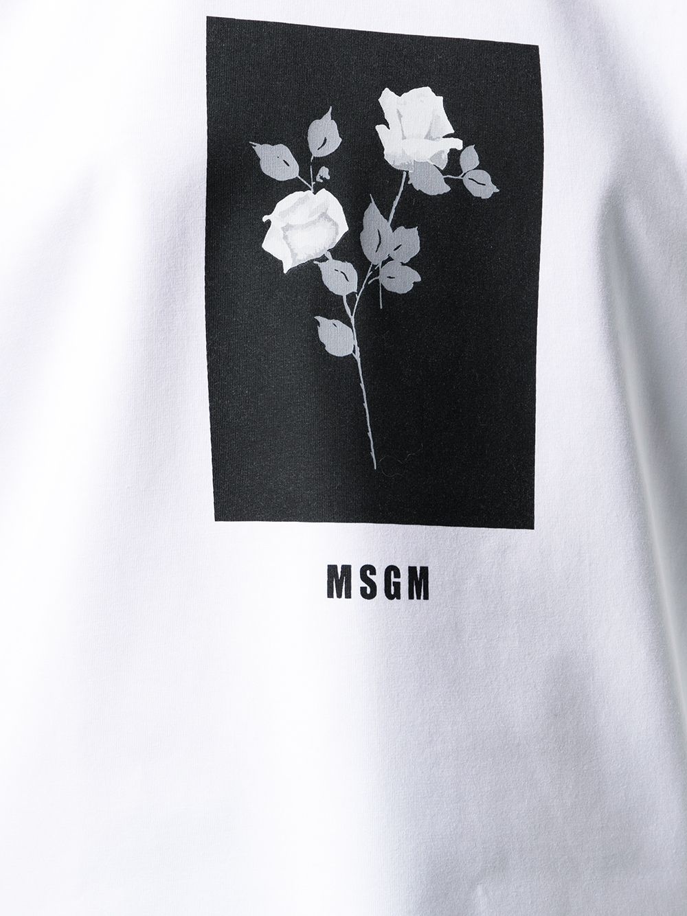 rose print T-shirt - 5