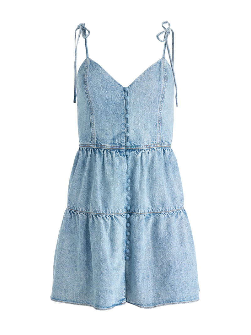 SHANTI DENIM MINI DRESS - 1