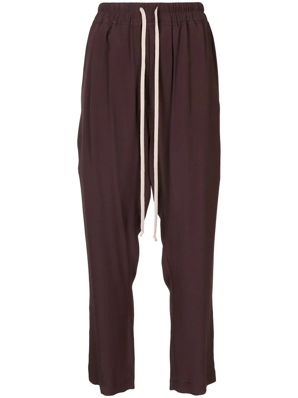 drawstring silk-blend track pants - 1