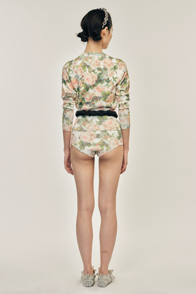Floral Knit Briefs 3