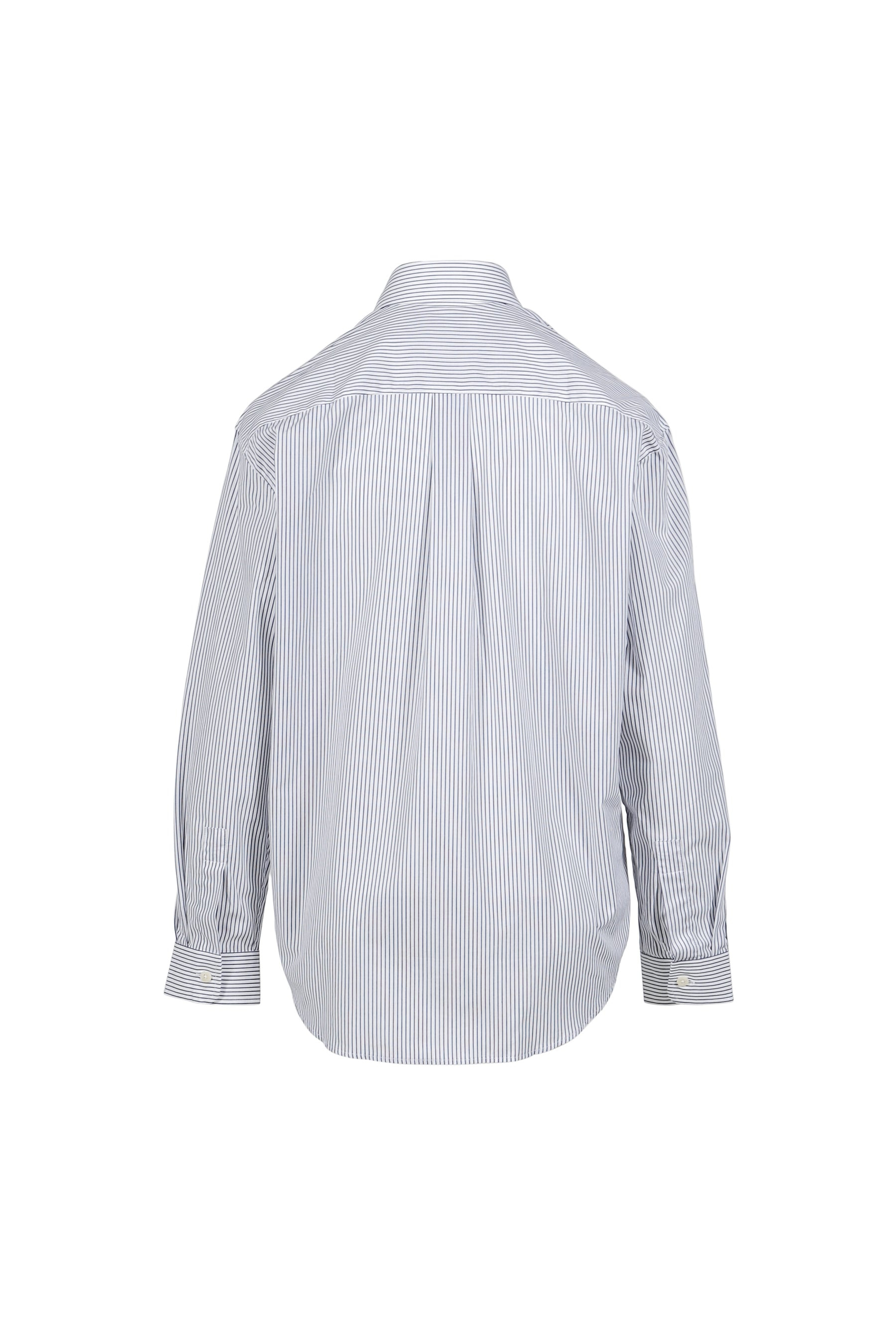 YANKEES SERIF OVERSIZED SHIRTS / NVY STRIPE - 2