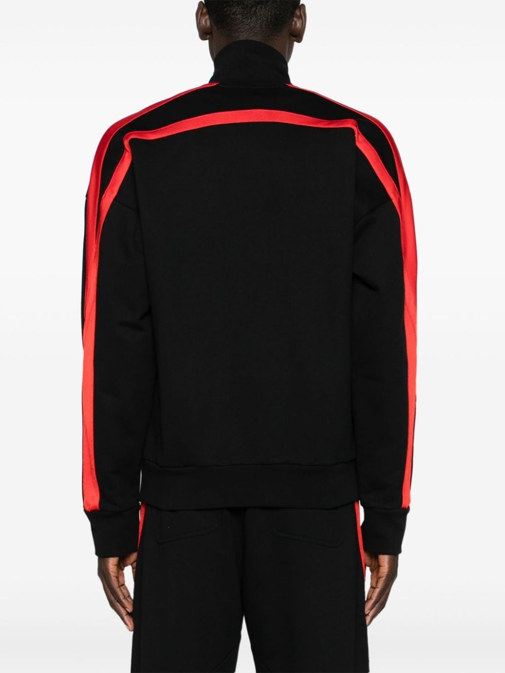 striped zip-up jacket - 4