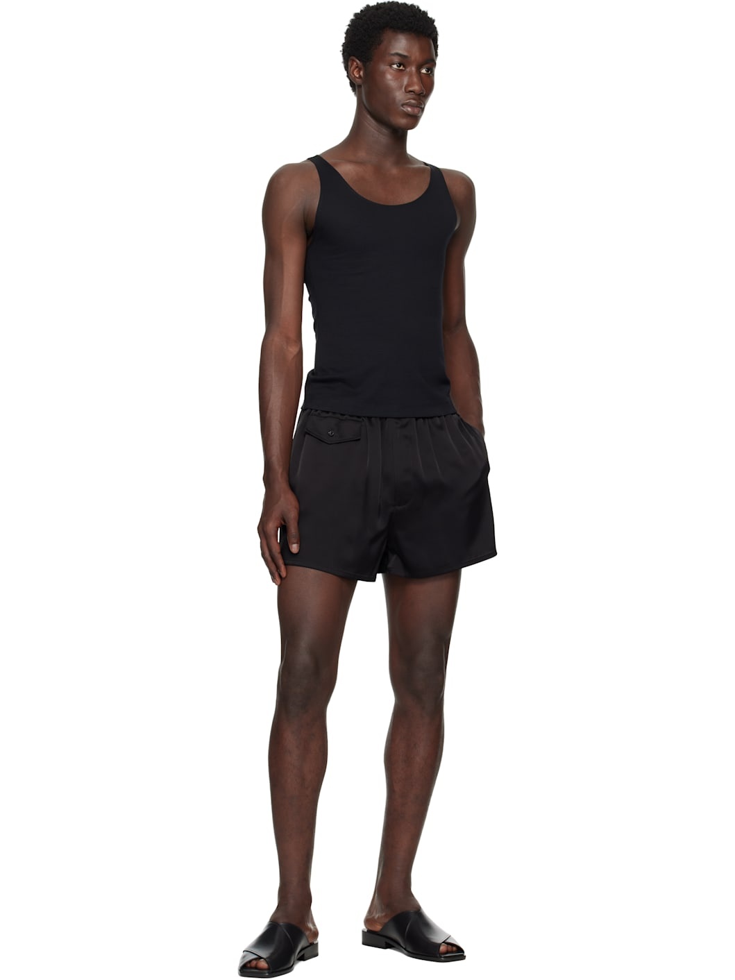 Black Han Open Back Tank Top - 4