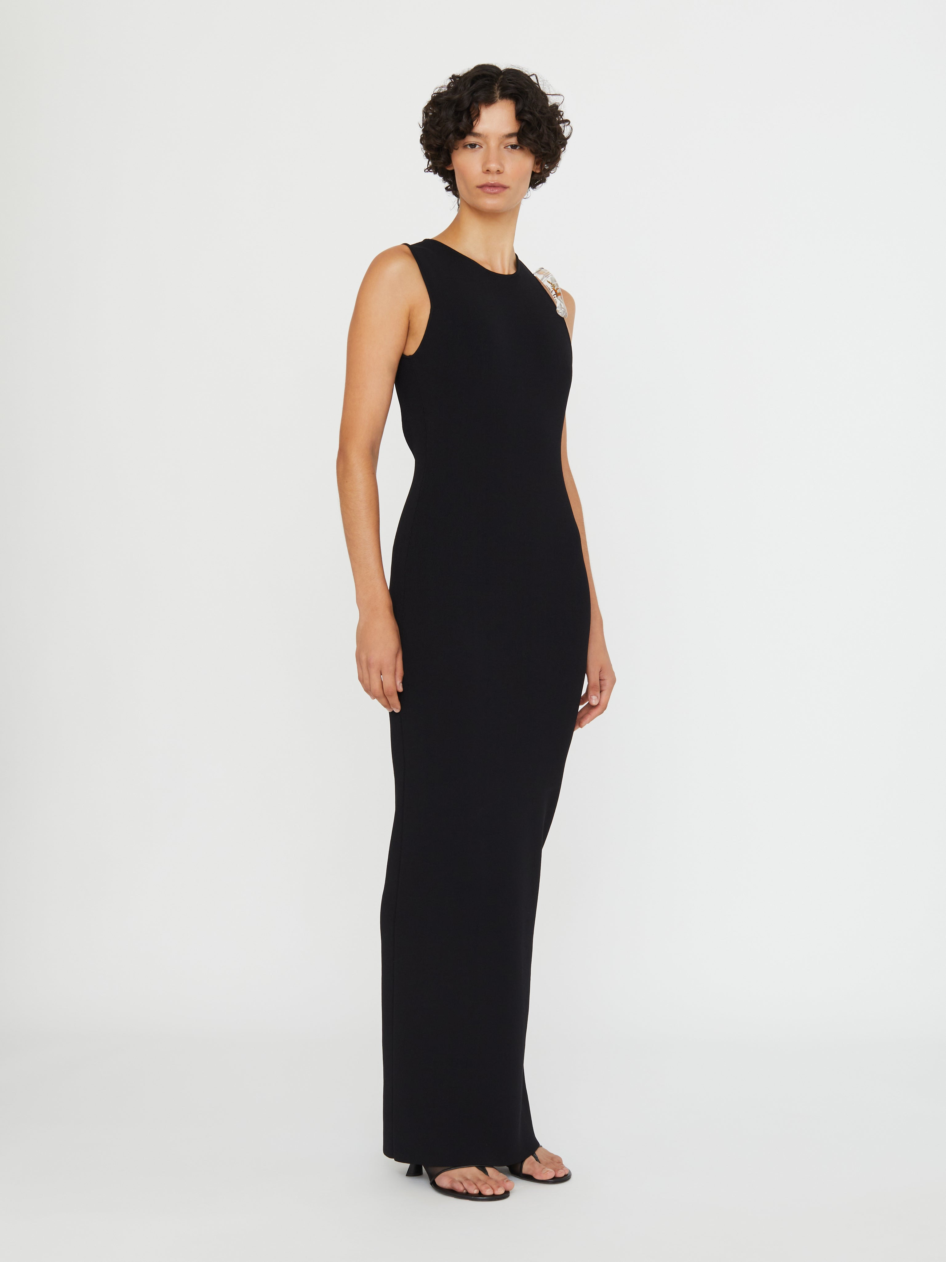 Encased Nature Resin Knit Column Dress - 5