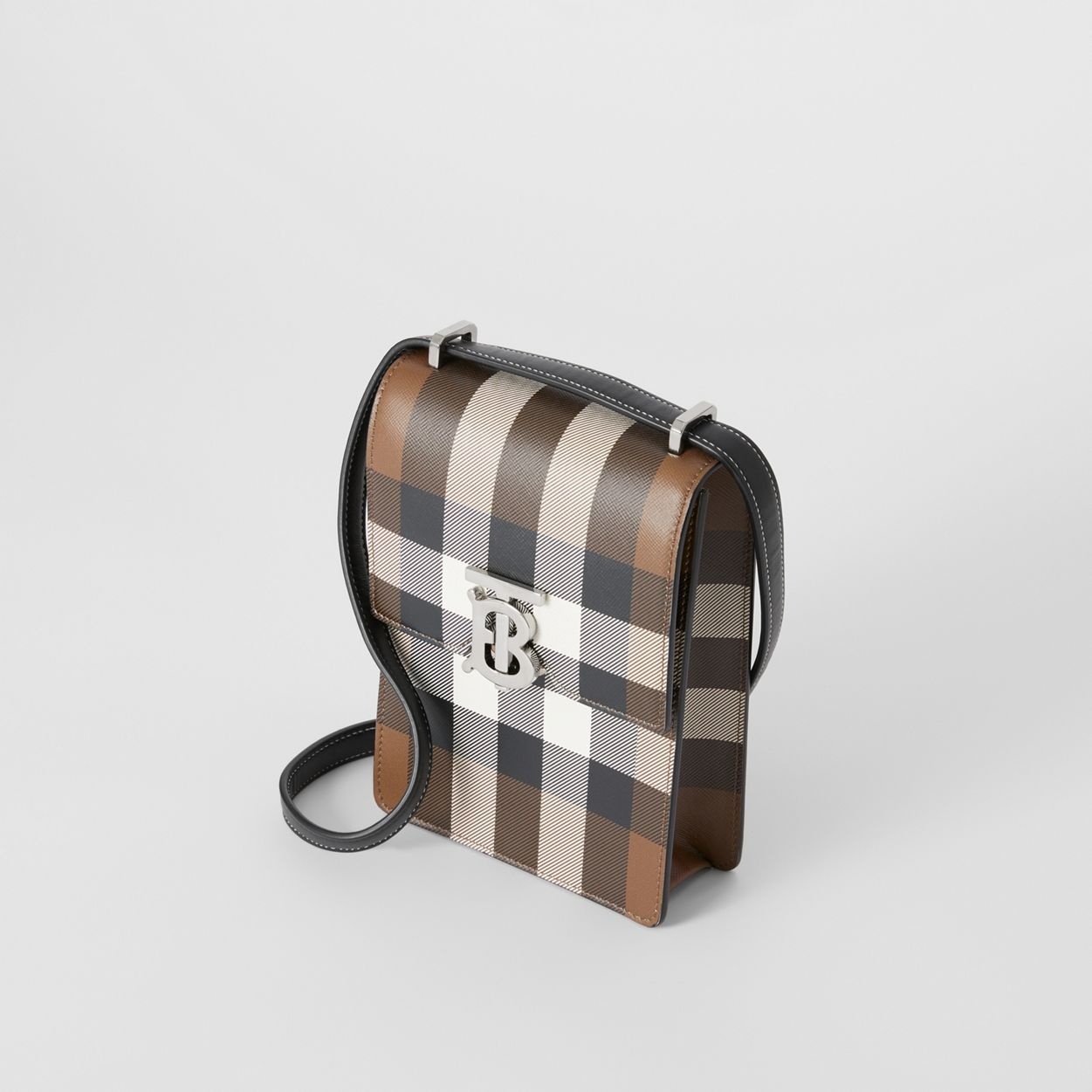 Check Print Leather Robin Bag - 4