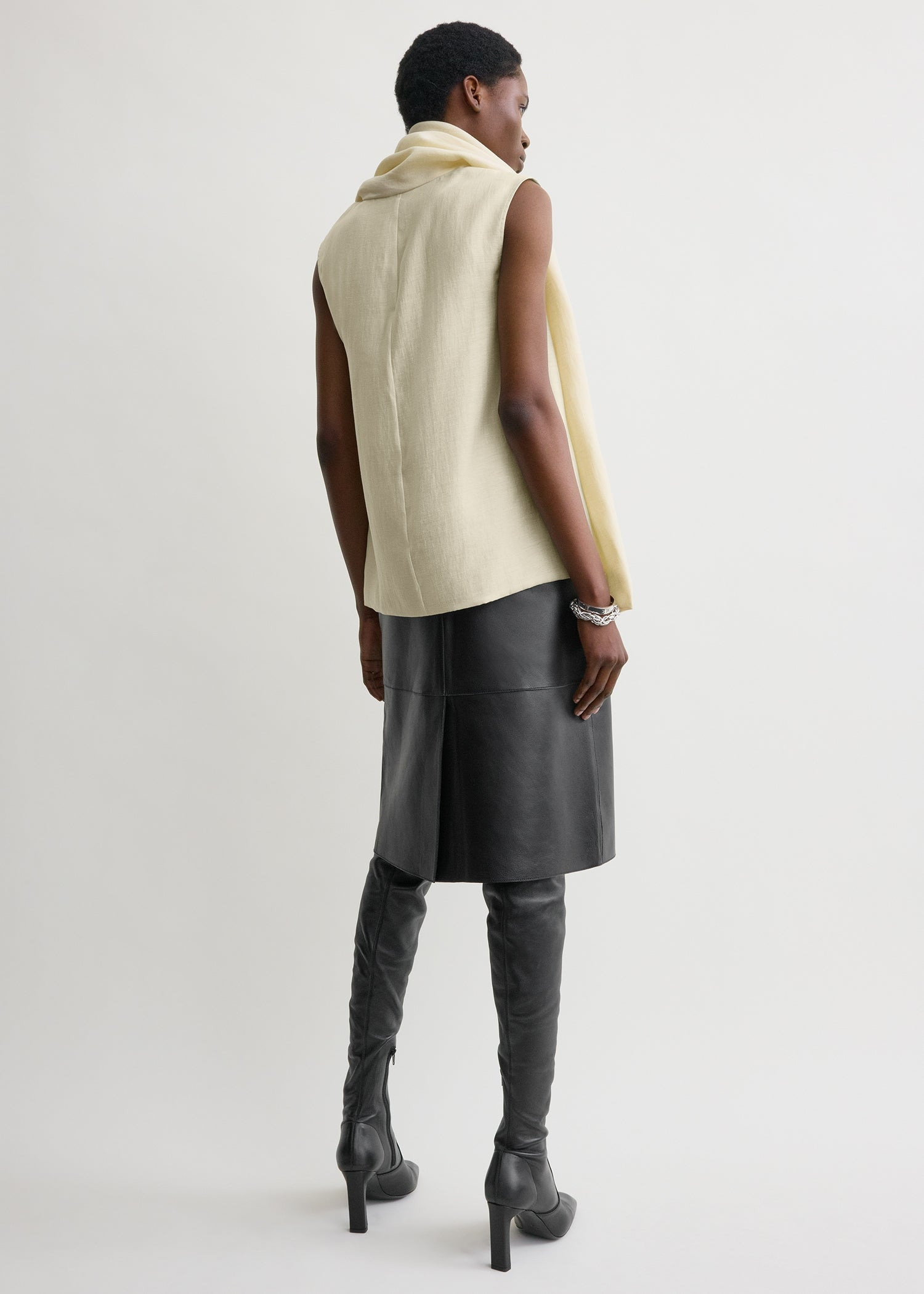 Scarf blouse ecru - 4