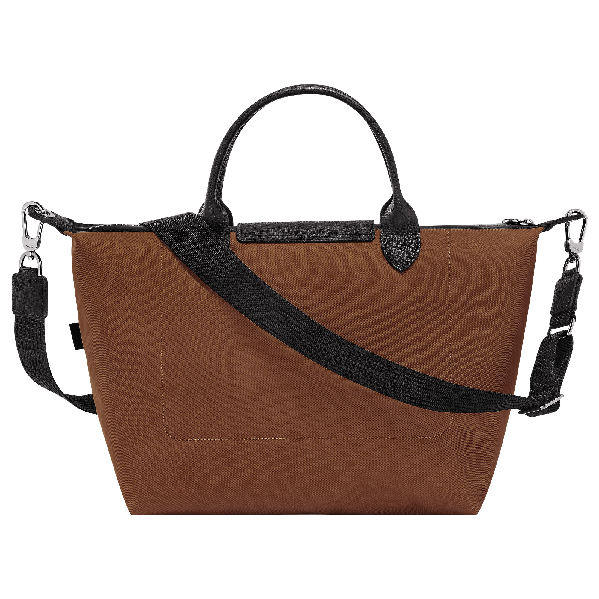 Le Pliage Energy L Handbag Chocolate - Recycled canvas - 4
