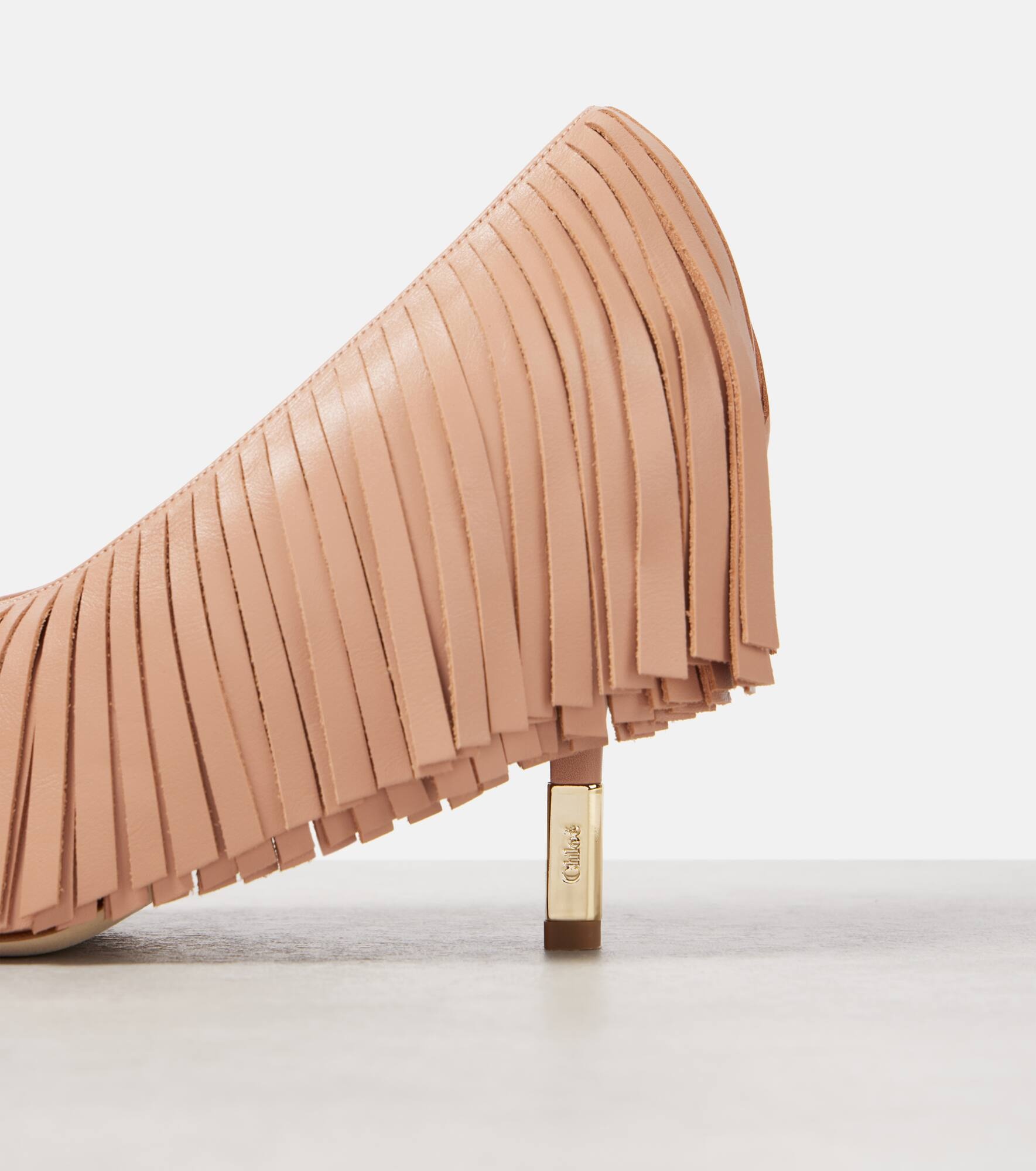 Mona fringed leather pumps - 5