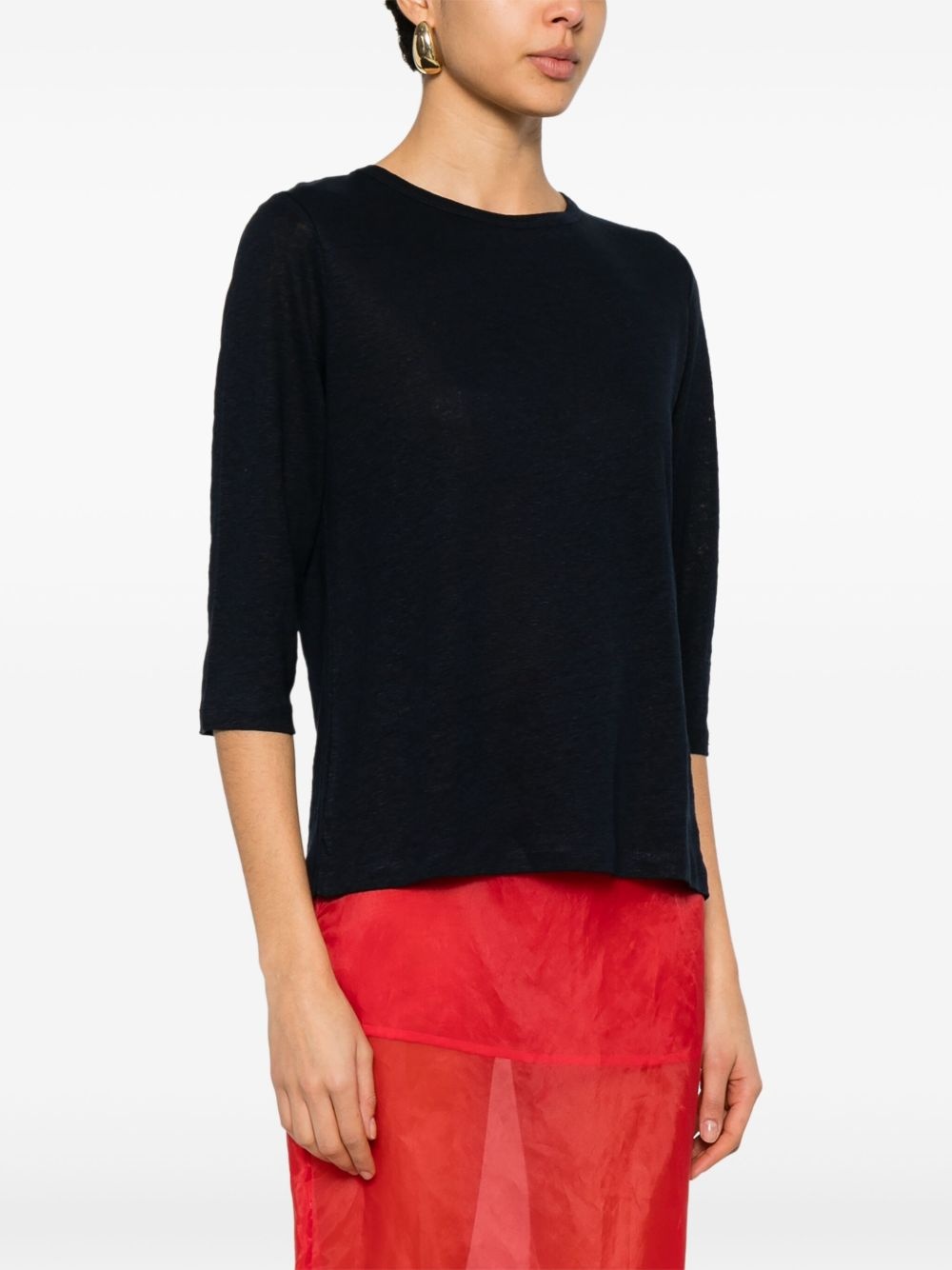 linen T-shirt - 3