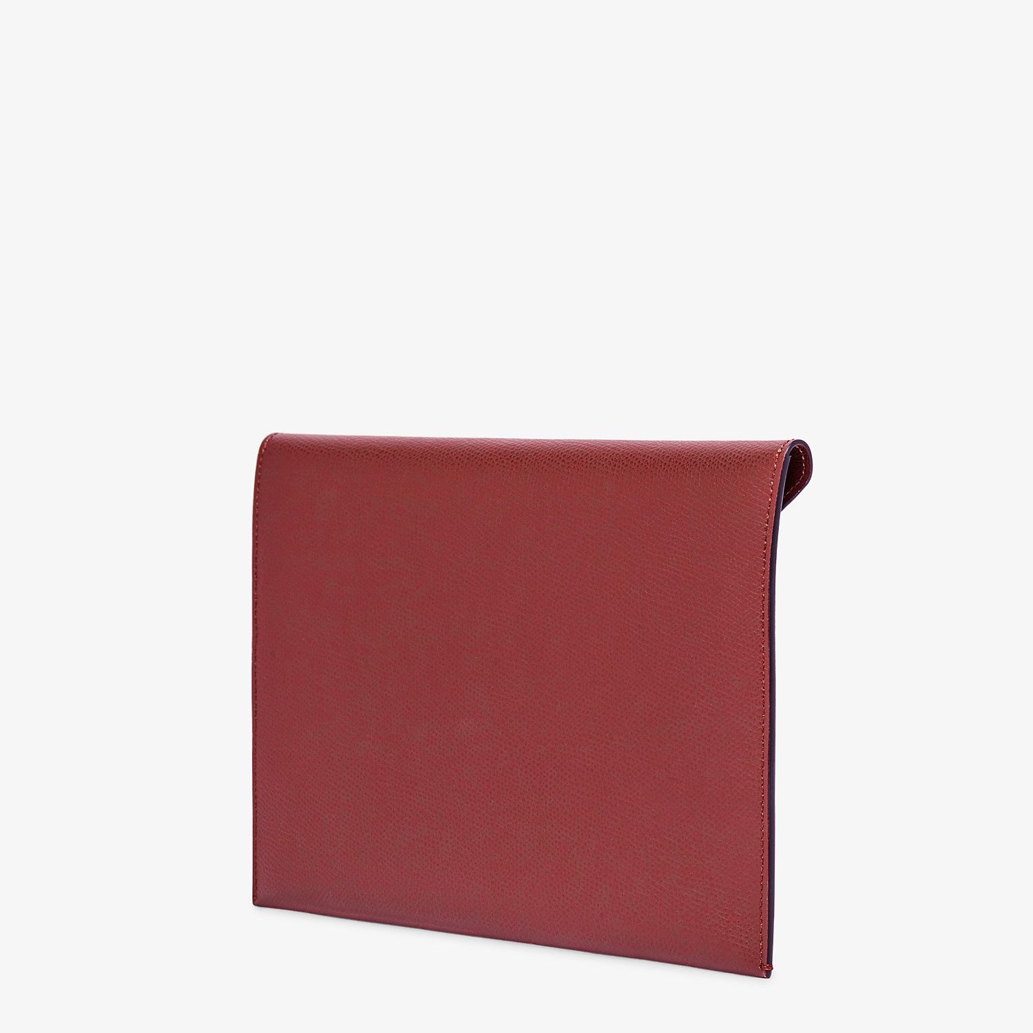 Burgundy leather pouch - 2