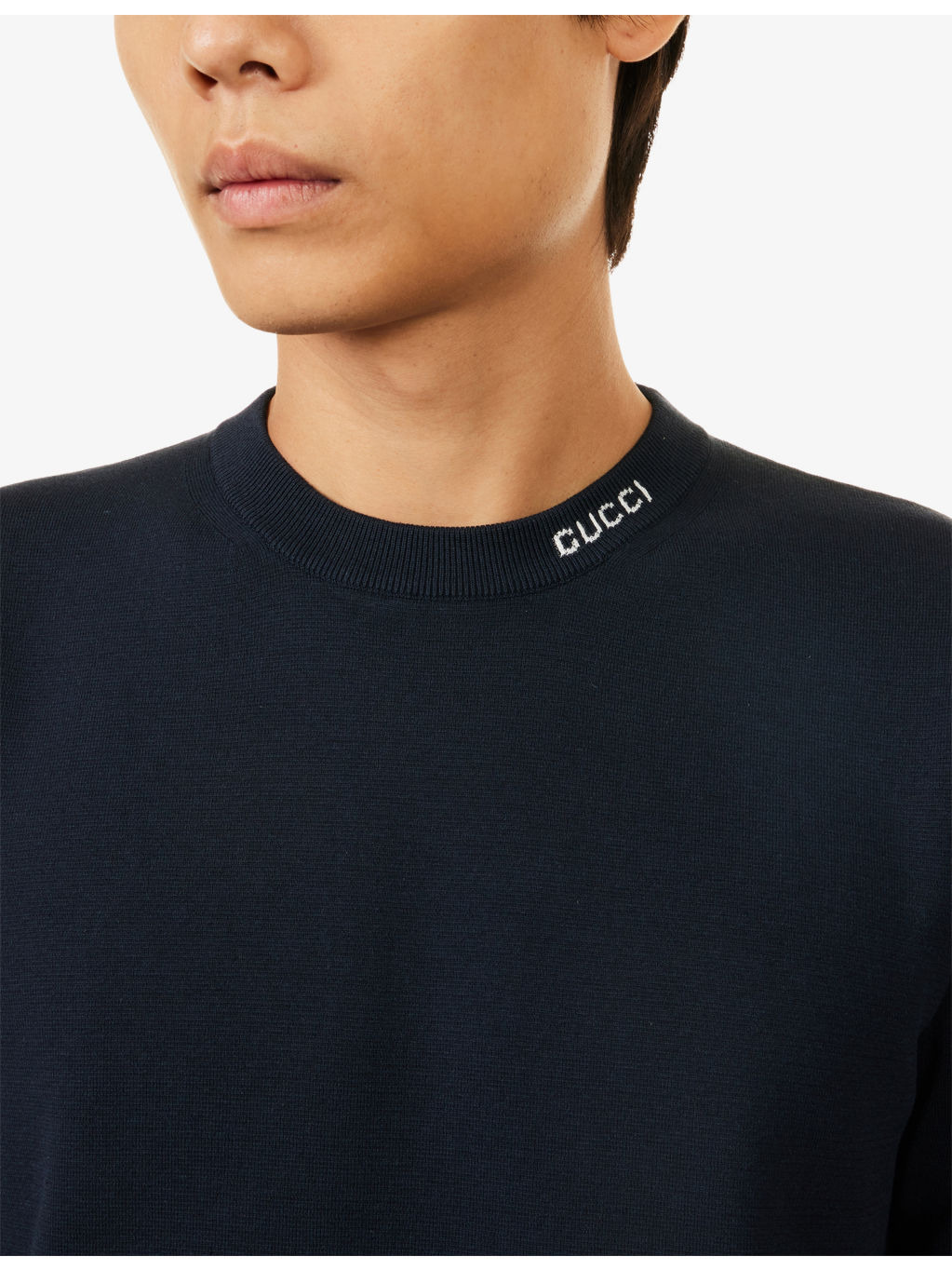 Logo-Print Short-Sleeves Knitted T-Shirt - 5