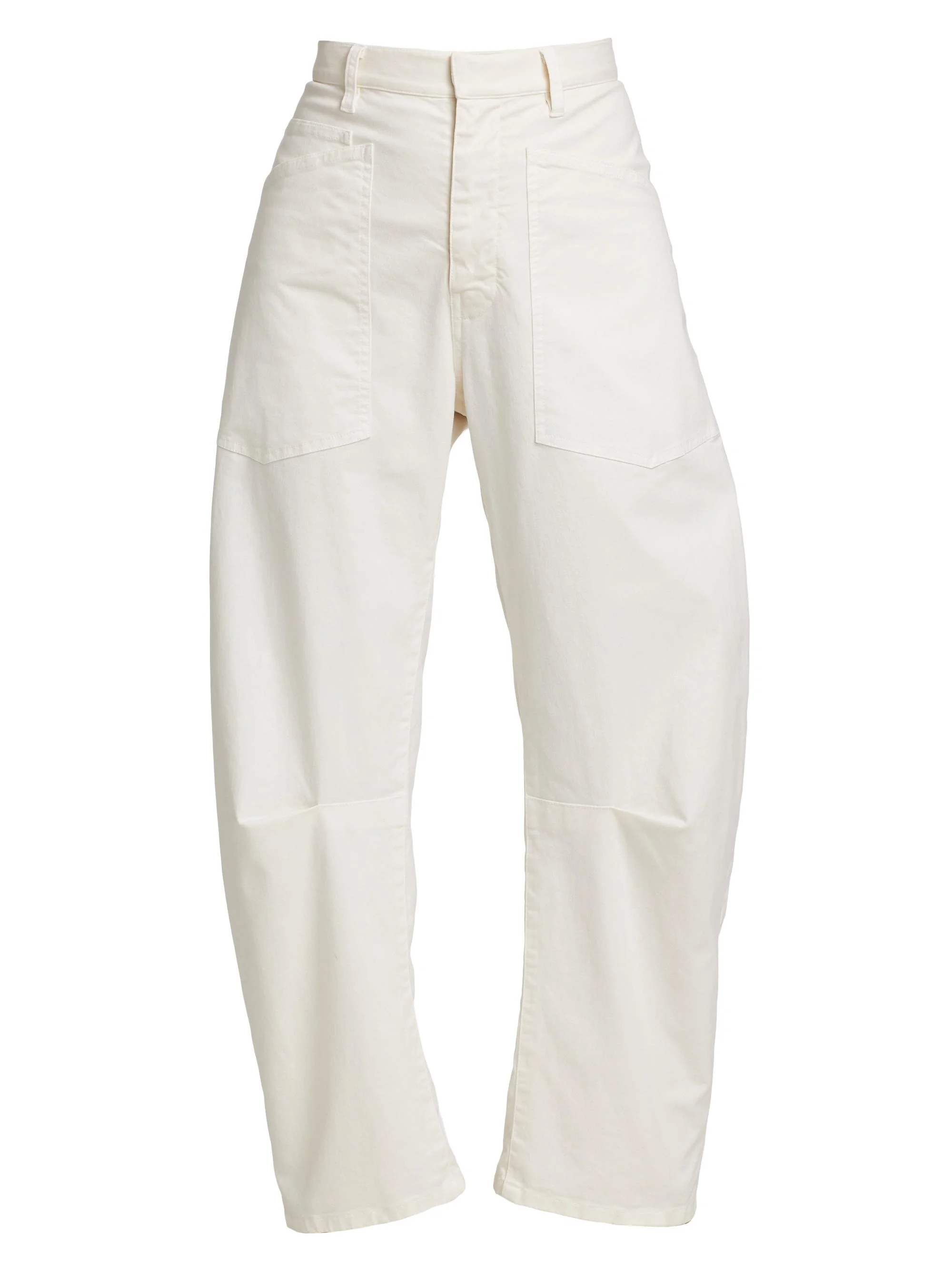 Women's Shon Cotton Twill Pants - Eggshell - 1