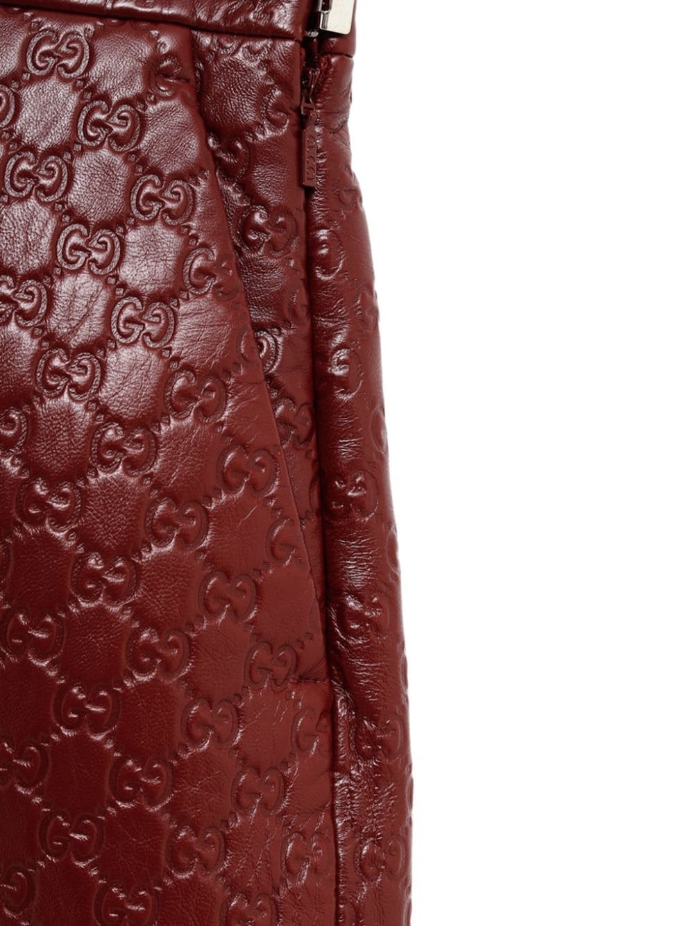 GG-canvas leather shorts - 3