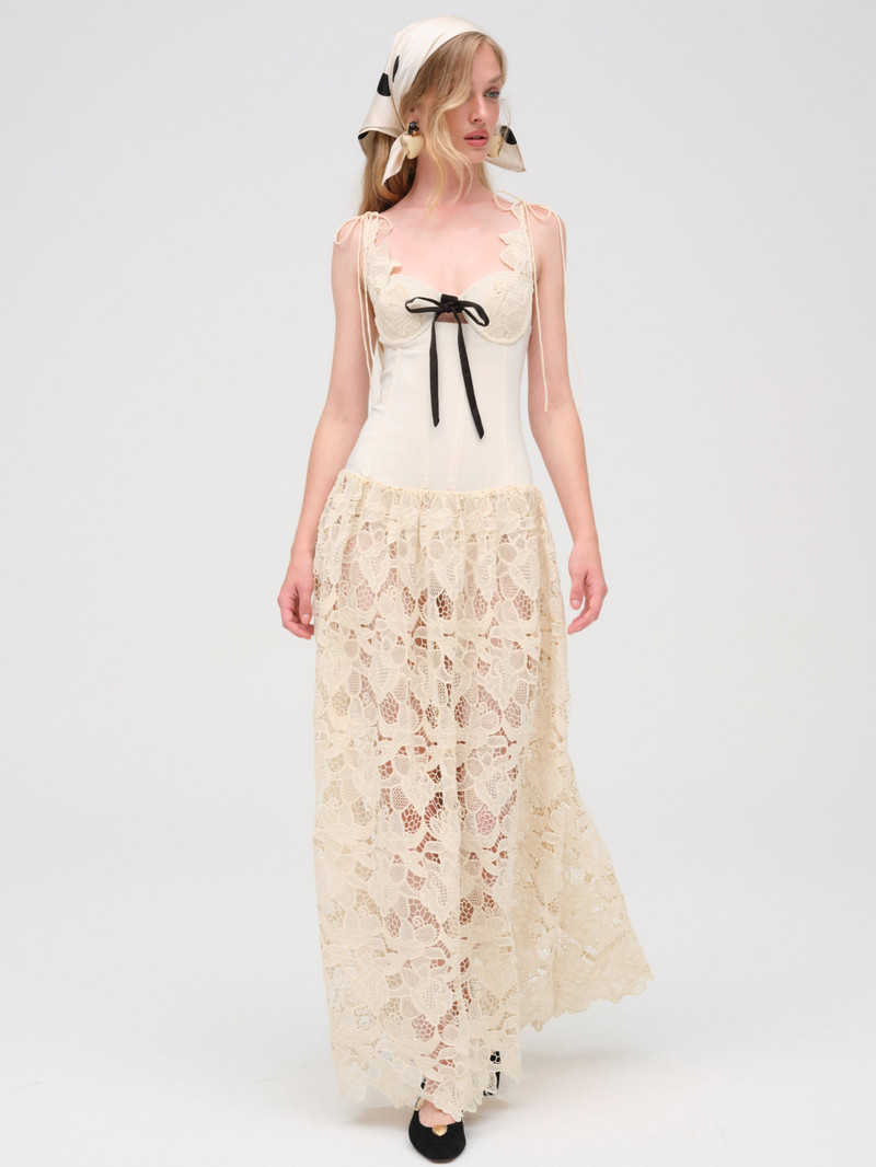 For Love & Lemons Coco Lace Maxi Dress outlook