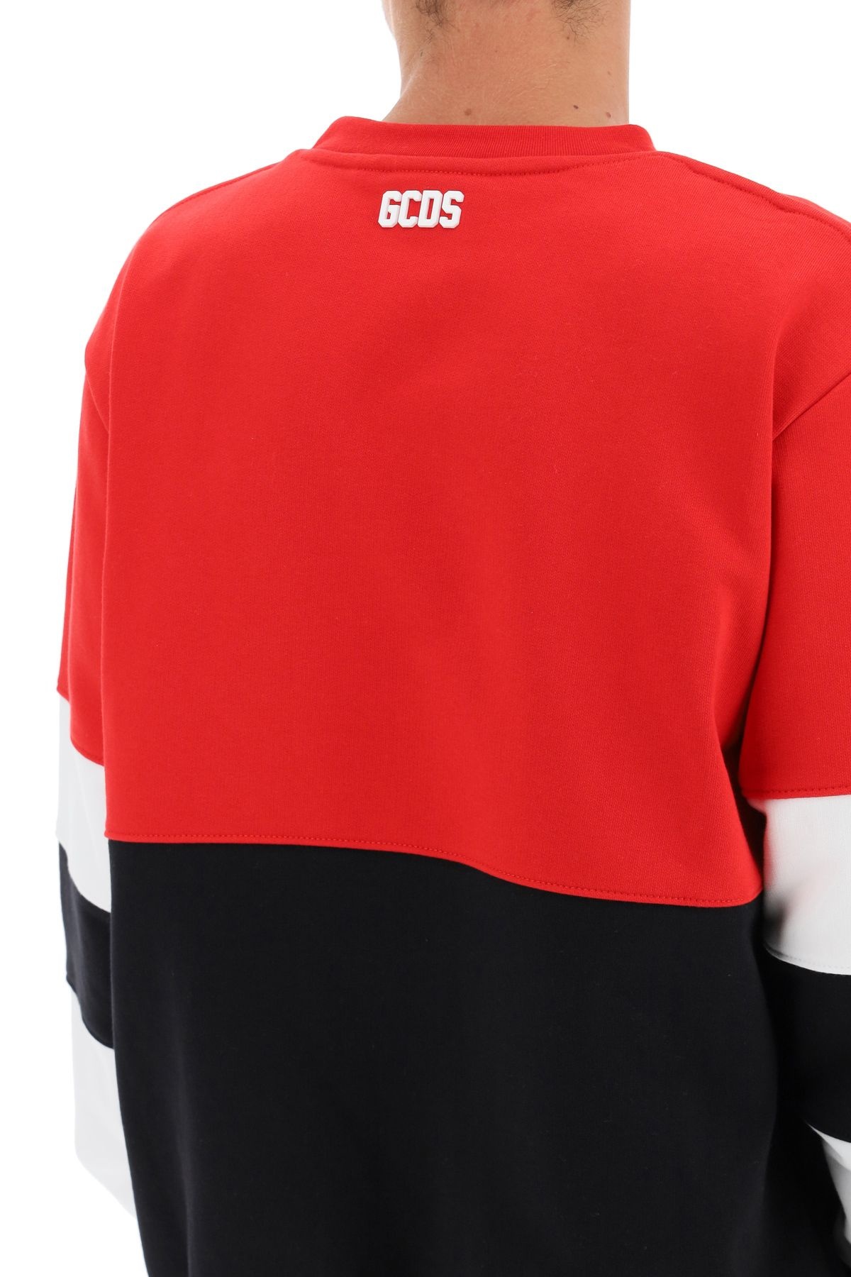 COLOR BLOCK SWEATSHIRT WITH LOGO PATCH - 5