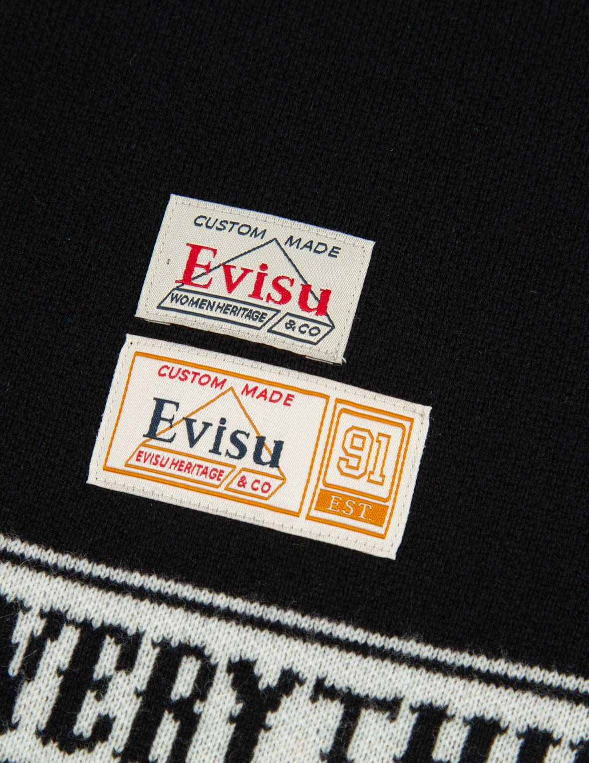 LOGO AND KAMON JACQUARD KNITTED SWEATER - 8