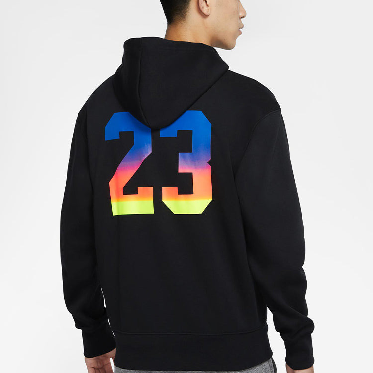 Air Jordan Solid Color Athletic Fleece Lined Zipper Hooded Jacket Men's Black CU9123-010 - 5