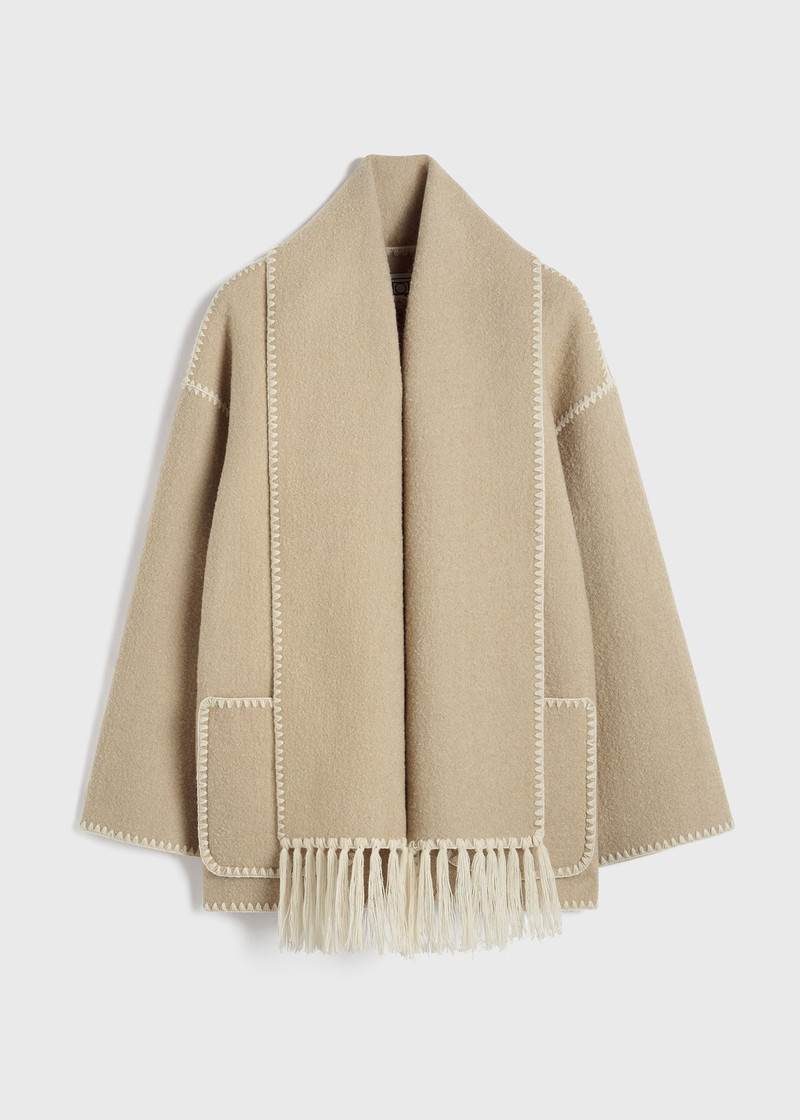Embroidered scarf jacket harvest 7